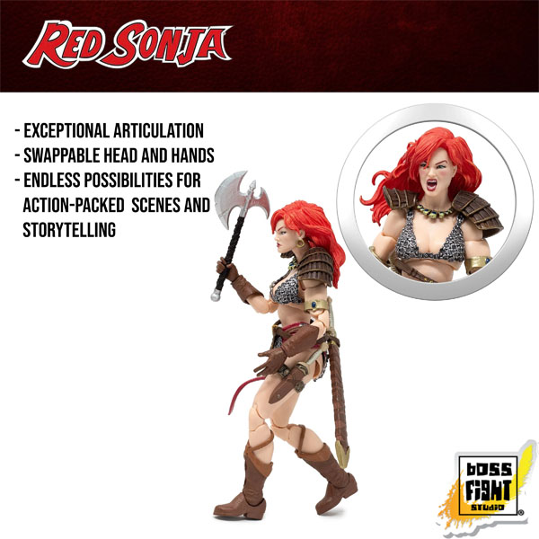 Boss Fight Studio Red Sonja 50th Anniversary EPIC H.A.C.K.S. Red Sonja 1:12 Scale Action Figure